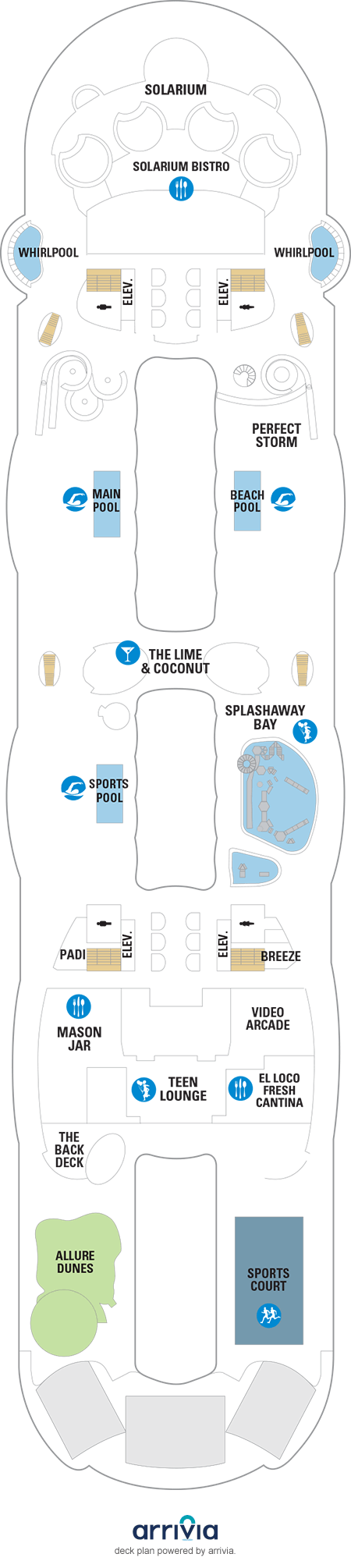 Allure of the Seas Deck Plans