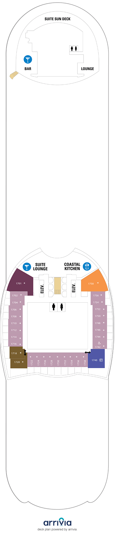 Allure of the Seas - Category L1 - Cabin # 1710
