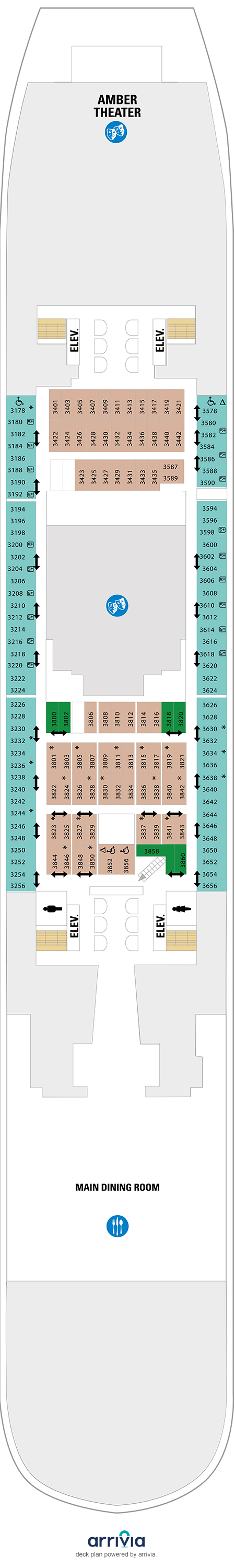 Allure of the Seas - Category 2N - Cabin # 3224