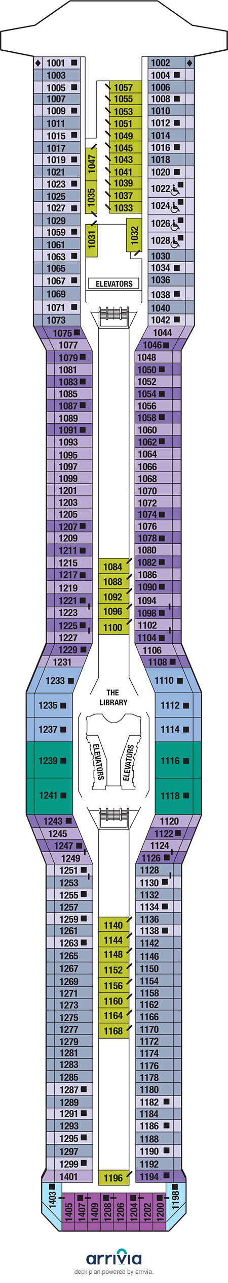 Celebrity Eclipse - Category C2 - Cabin # 1106