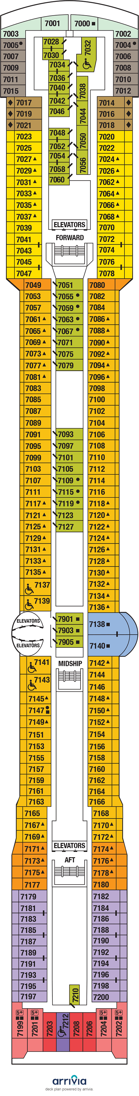 Celebrity Millennium - Category C3 - Cabin # 7185