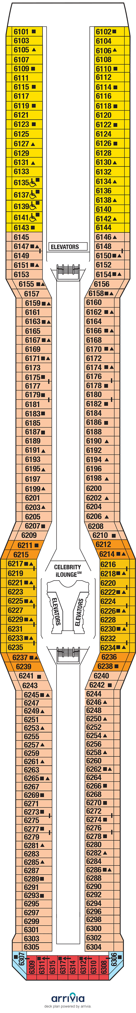 Celebrity Reflection - Category 2B - Cabin # 6128
