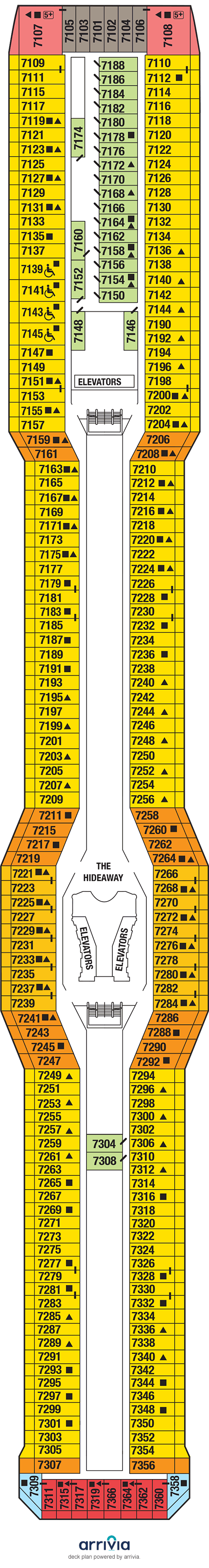 Celebrity Reflection - Category 2A - Cabin # 7356