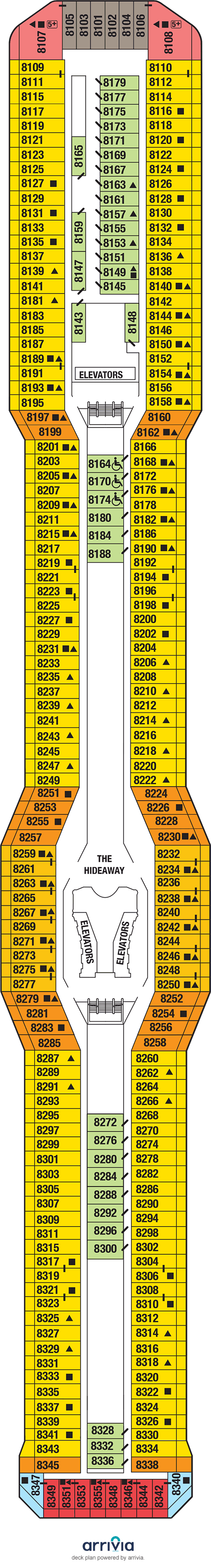 Celebrity Reflection - Category 1C - Cabin # 8266
