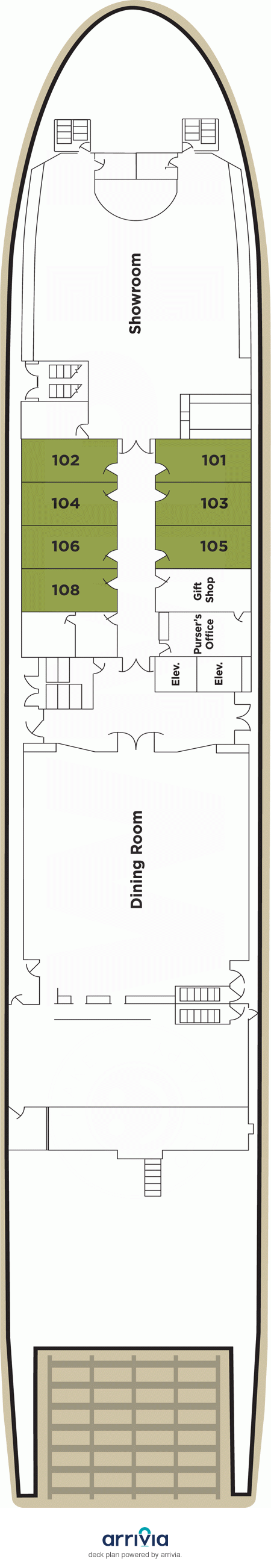 American Empress Deck Plans | Explorer Deck | What's on Explorer Deck on American Empress