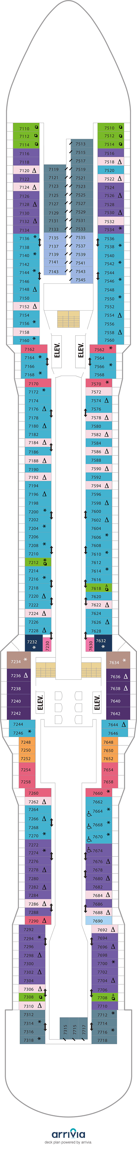 Quantum of the Seas - Category 2F - Cabin # 7648