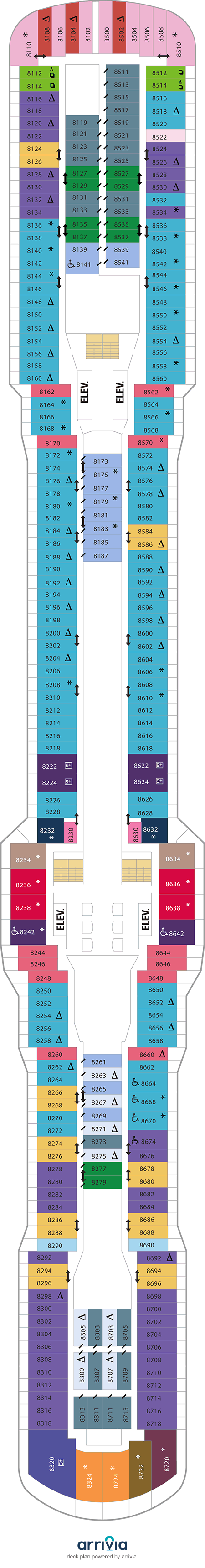 Quantum of the Seas - Category 4U - Cabin # 8515