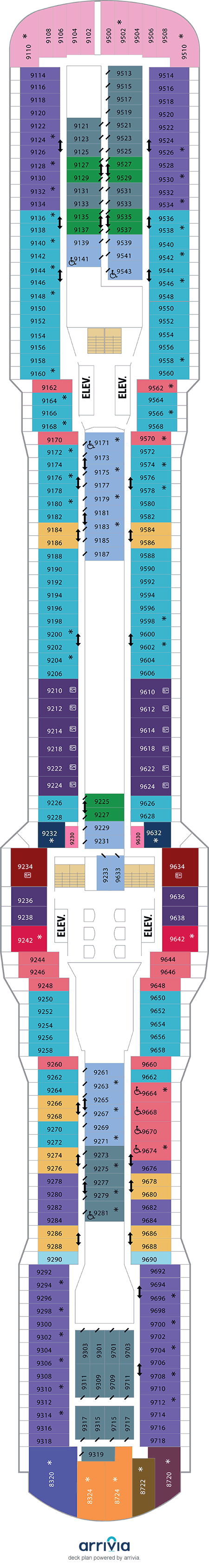 Anthem of the Seas - Category 2D - Cabin # 9182