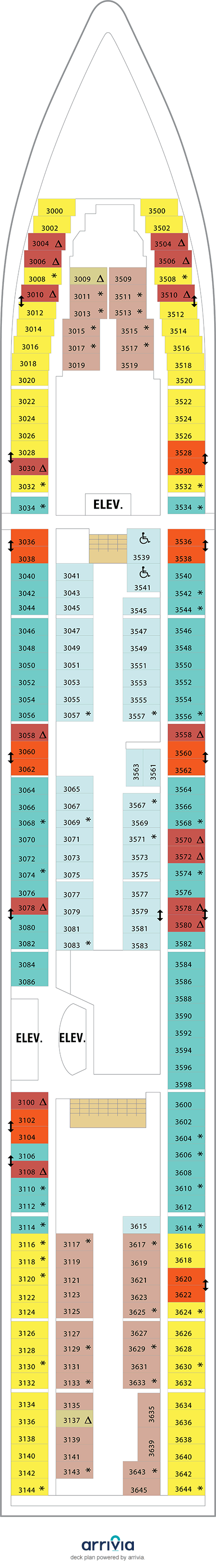 Radiance of the Seas Deck Plans