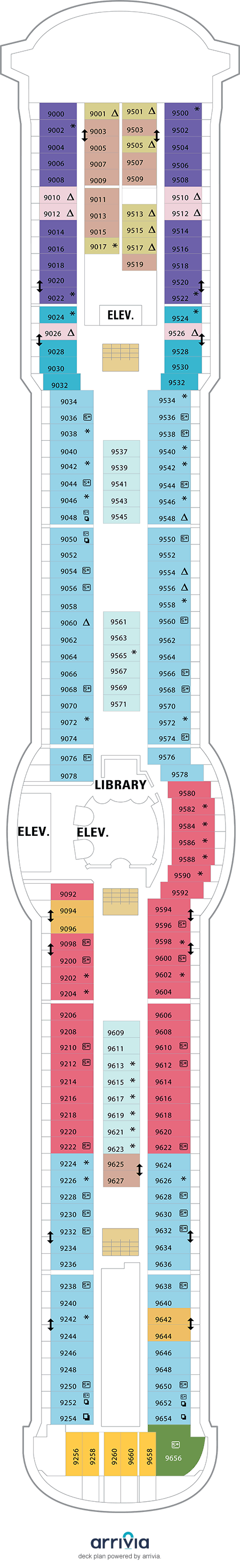 Radiance of the Seas - Category 4V - Cabin # 9013