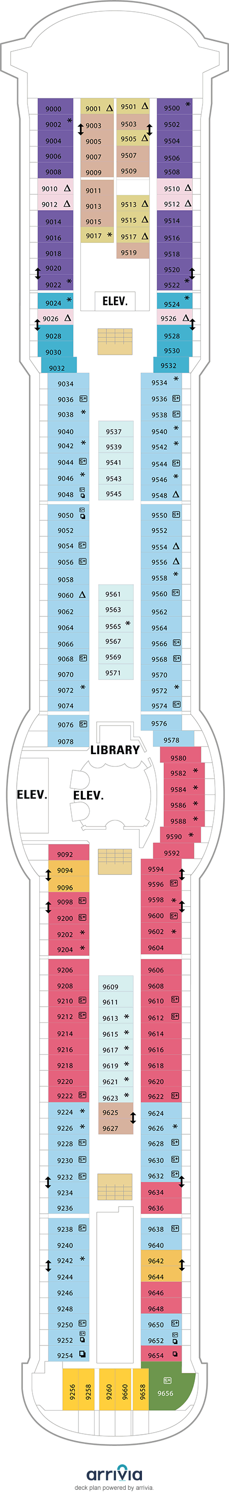Radiance of the Seas - Category 4G - Cabin # 9246