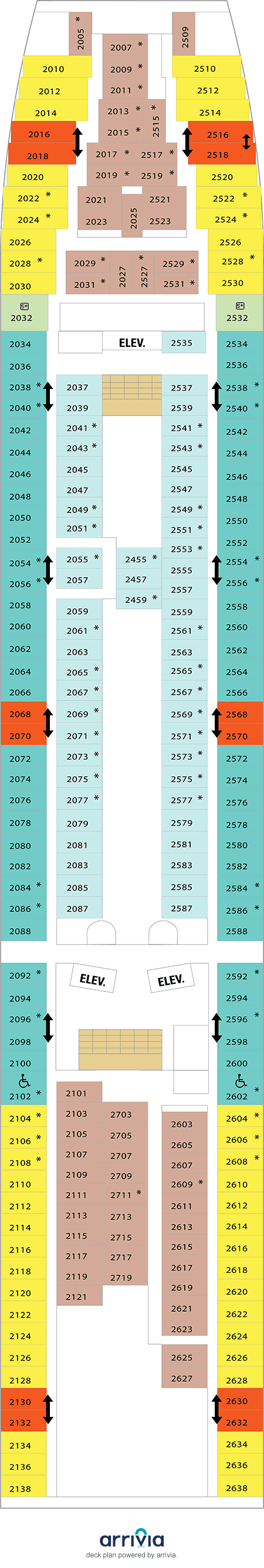 Vision of the Seas Deck Plans