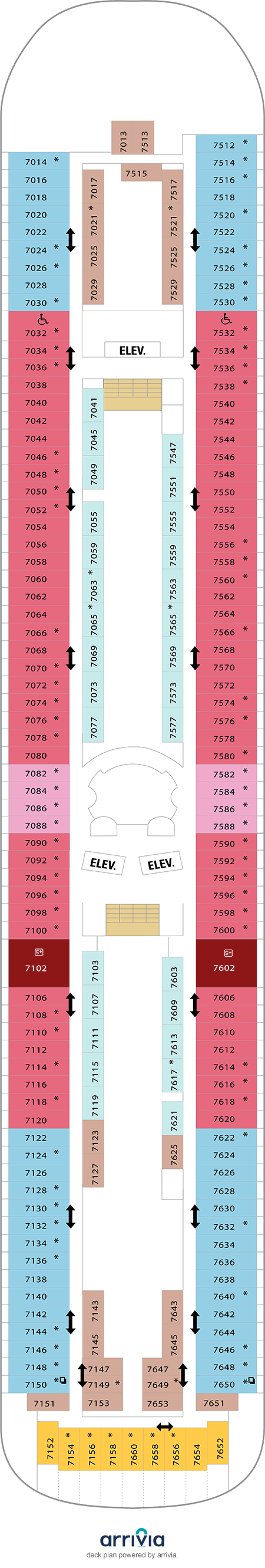 Vision of the Seas - Category 3B - Cabin # 7660
