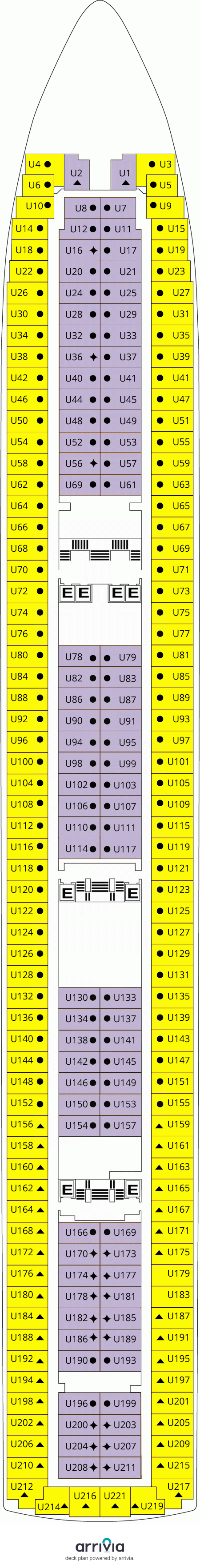 Grand Celebration Cabin U207 Category 6 Interior Stateroom