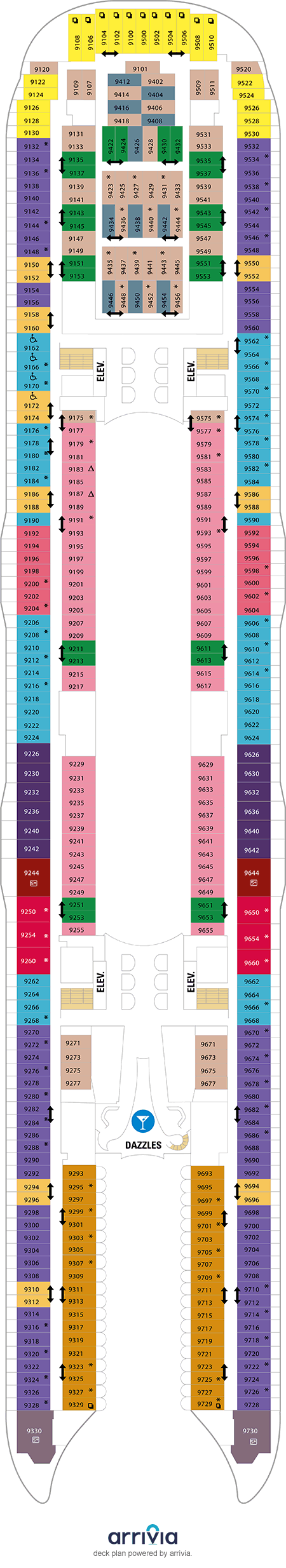 Harmony of the Seas - Category 6V - Cabin # 9279