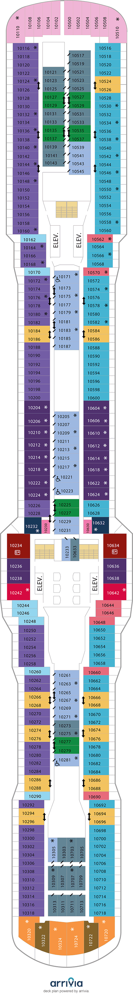 Ovation of the Seas Deck Plans