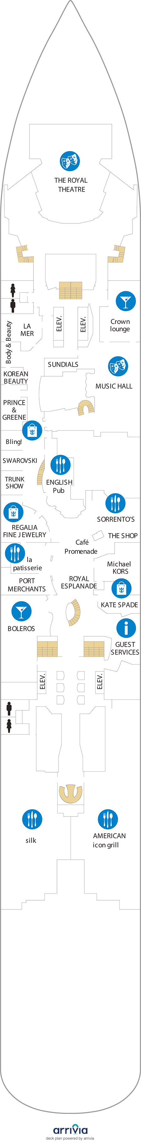Ovation of the Seas Deck Plans
