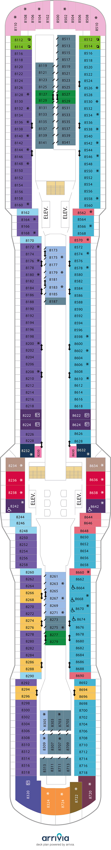 Ovation of the Seas Deck Plans