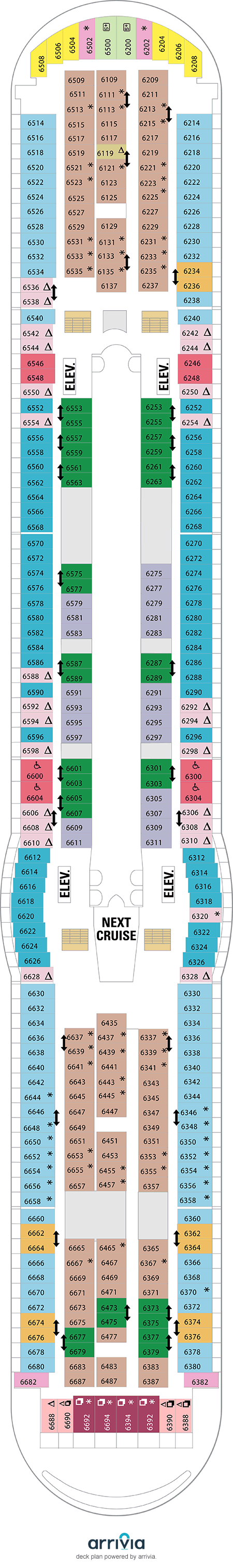Explorer of the Seas - Category 8N - Cabin # 6204
