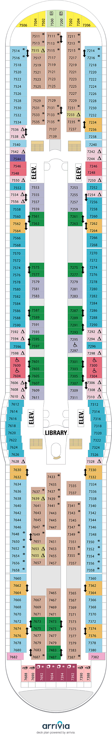 Explorer of the Seas - Category 6V - Cabin # 7369