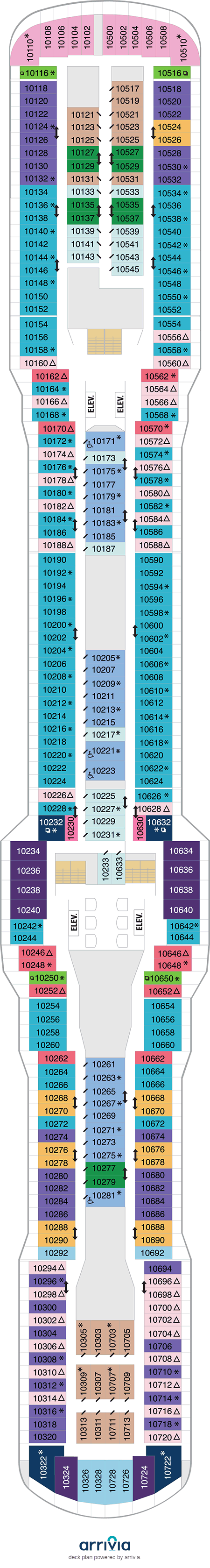 Spectrum of the Seas - Category 1D - Cabin # 10172