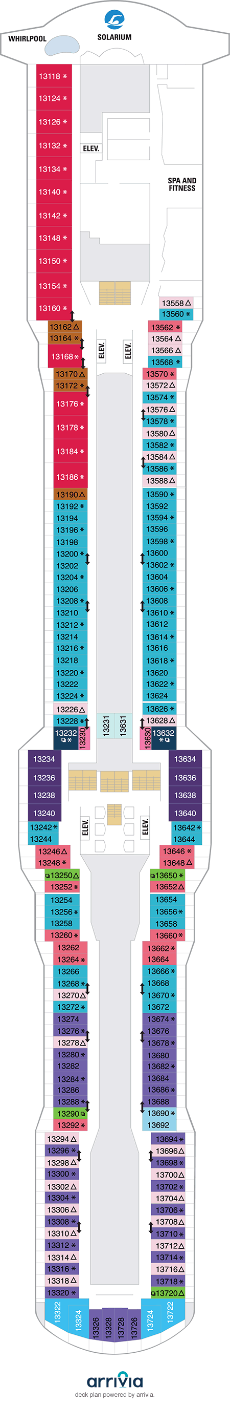 Spectrum of the Seas - Category BG - Cabin # 13172