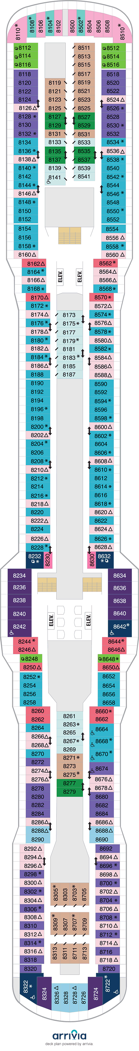 Spectrum of the Seas - Category J4 - Cabin # 8236