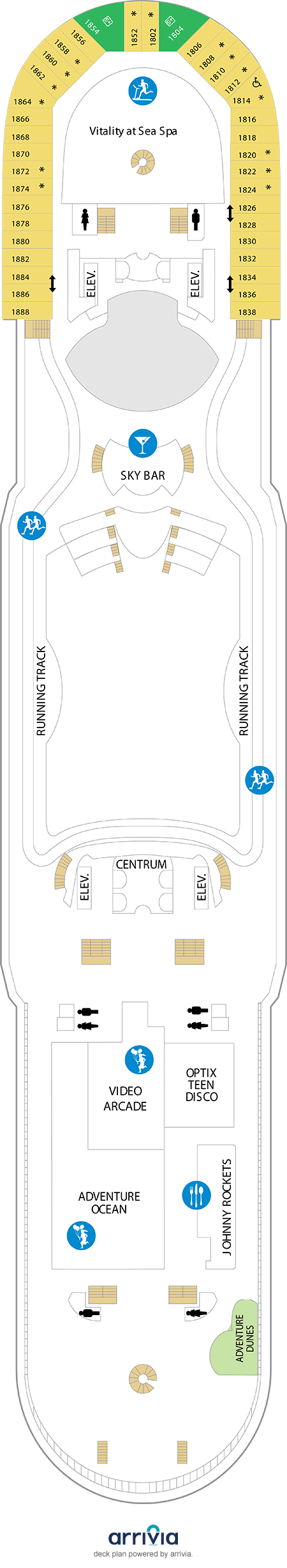 Adventure of the Seas Deck Plans