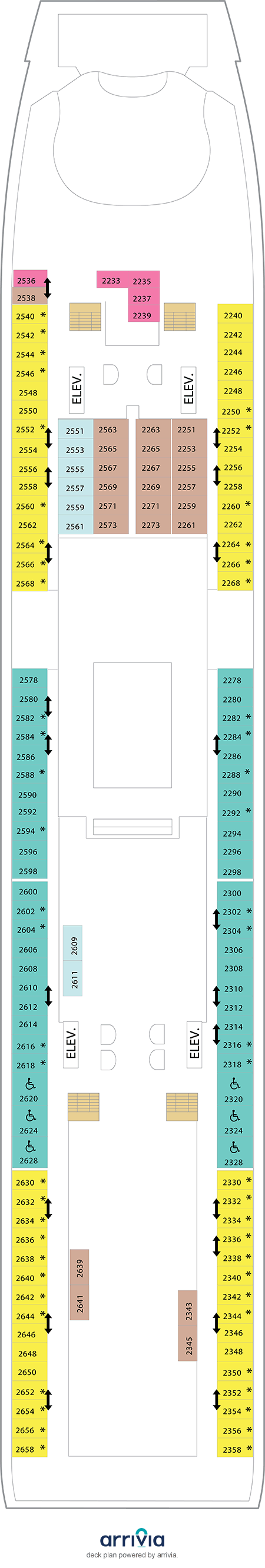 Adventure of the Seas Deck Plans