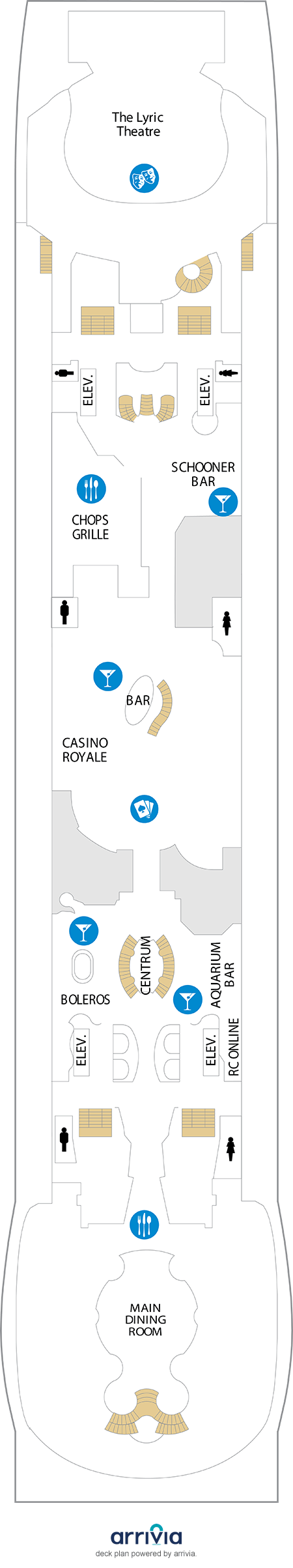 Adventure of the Seas Deck Plans