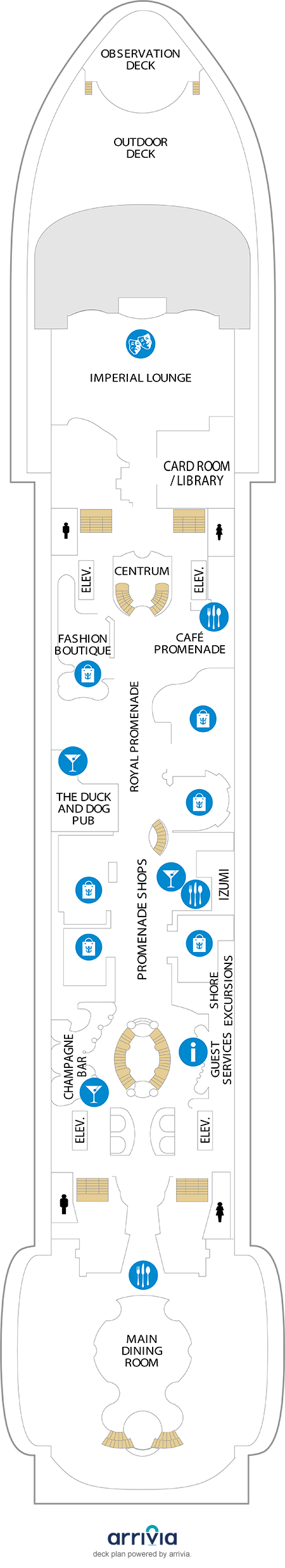 Adventure of the Seas Deck Plans