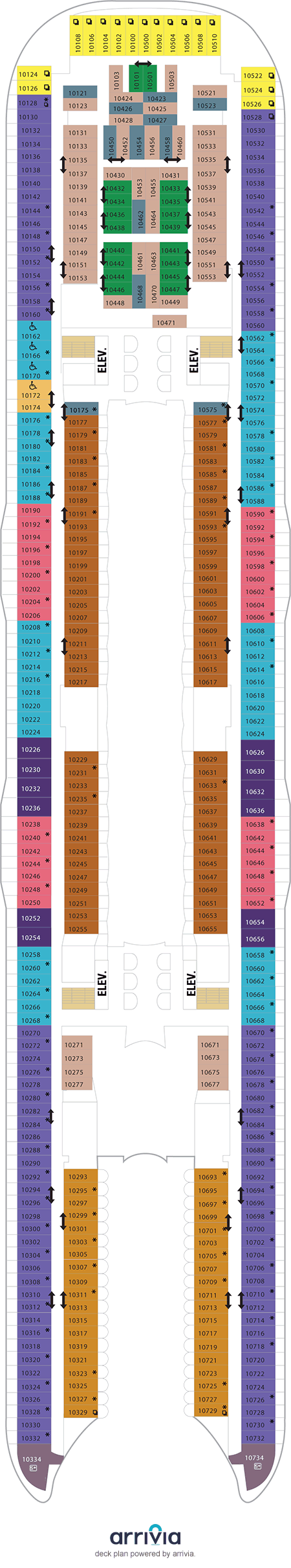 Wonder of the Seas - Category 4U - Cabin # 10175