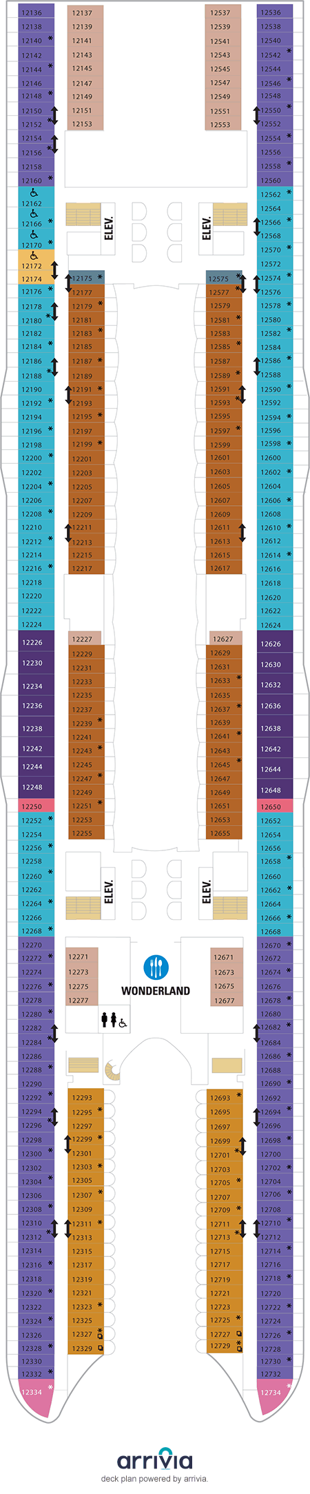 Wonder of the Seas - Category 2D - Cabin # 12224