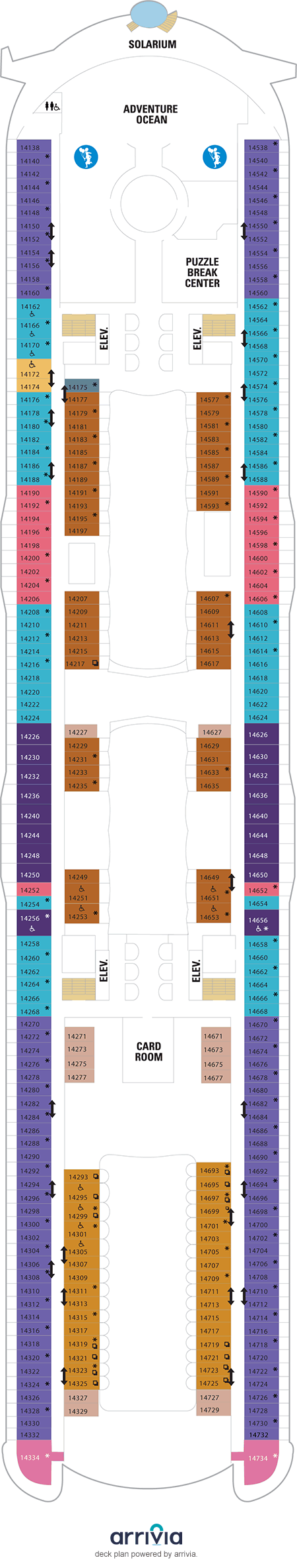 Wonder of the Seas - Category 1C - Cabin # 14652