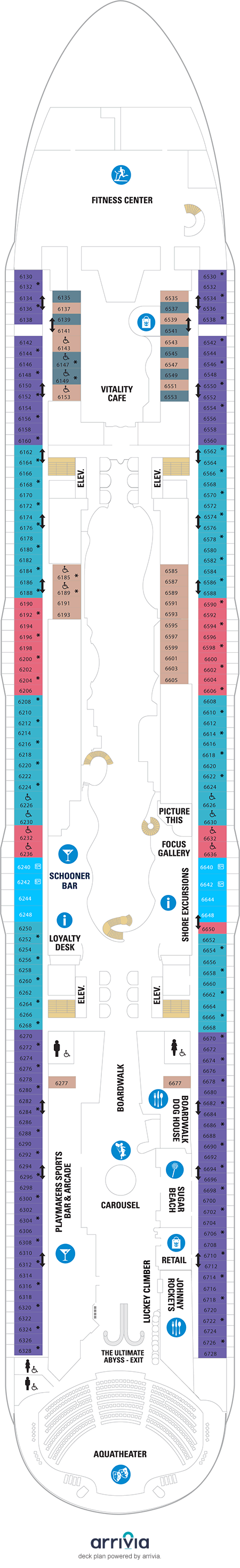 Wonder of the Seas - Category 2C - Cabin # 6596