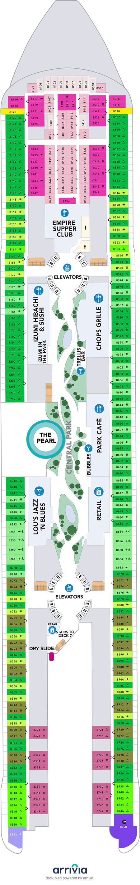 Icon of the Seas - Category R4 - Cabin # 8547