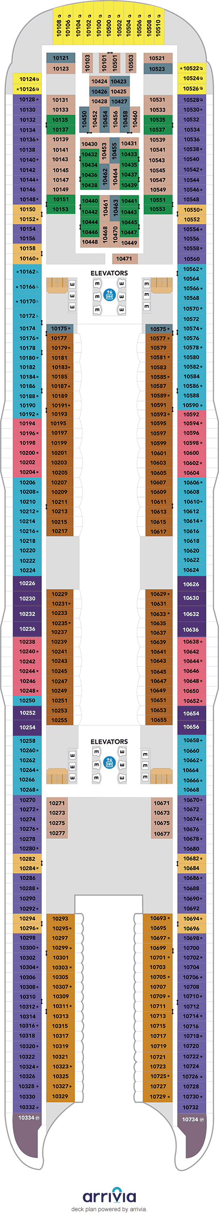 Utopia of the Seas - Category 1I - Cabin # 10579