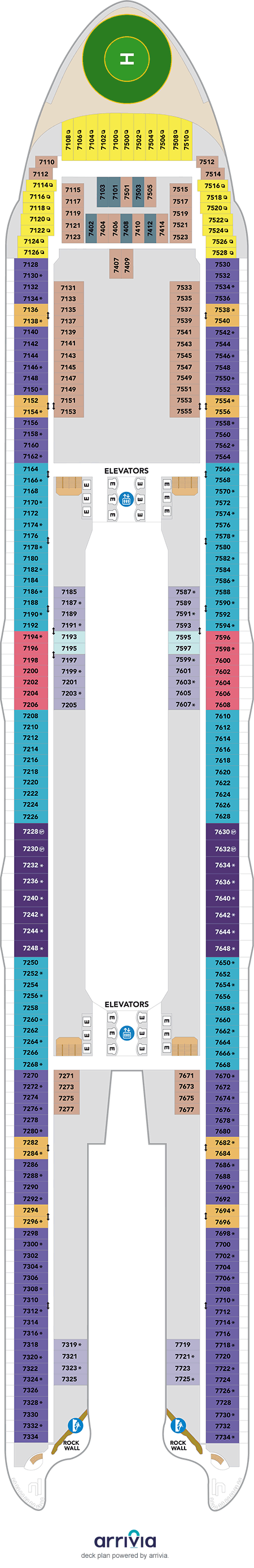 Utopia of the Seas - Category 4V - Cabin # 7277
