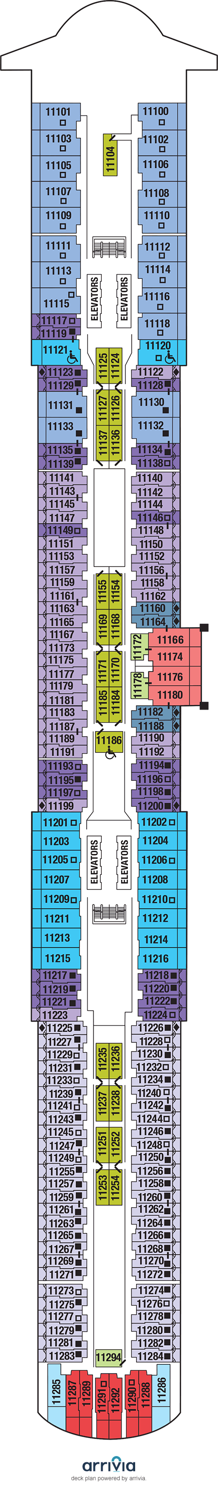 Celebrity Xcel - Category C1 - Cabin # 11143