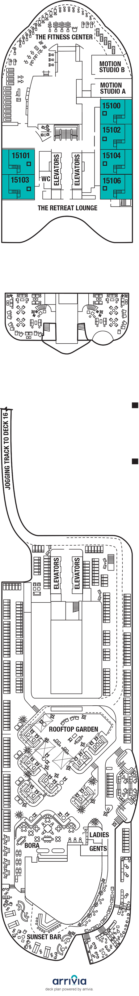 Celebrity Xcel Deck Plans