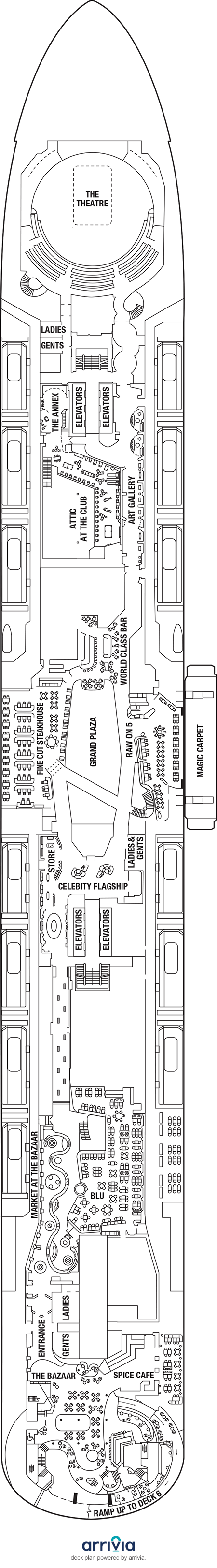 Celebrity Xcel Deck Plans