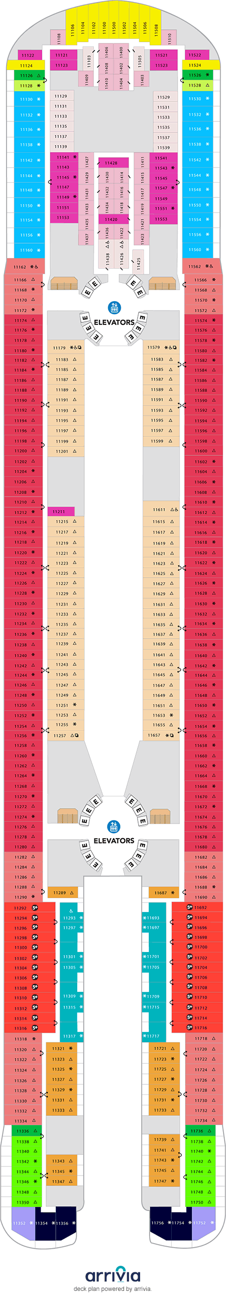 Star of the Seas - Category Q2 - Cabin # 11408