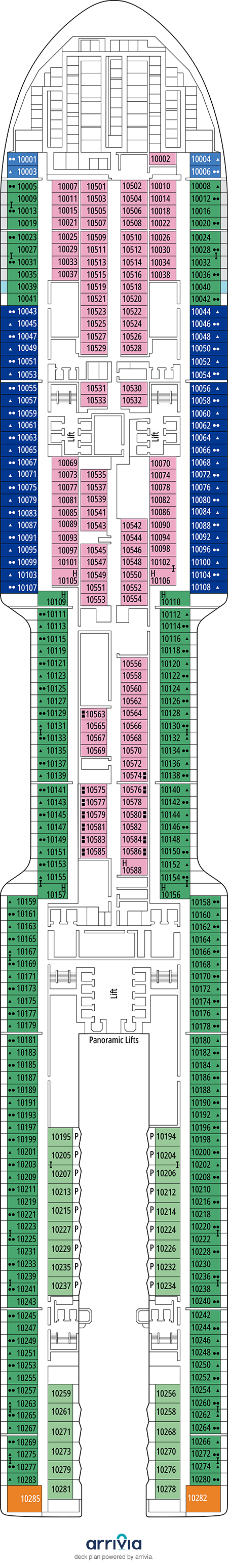MSC World Asia Deck Plans