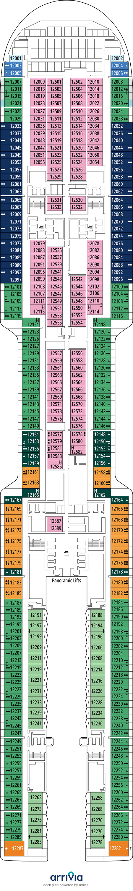 MSC World Asia Deck Plans