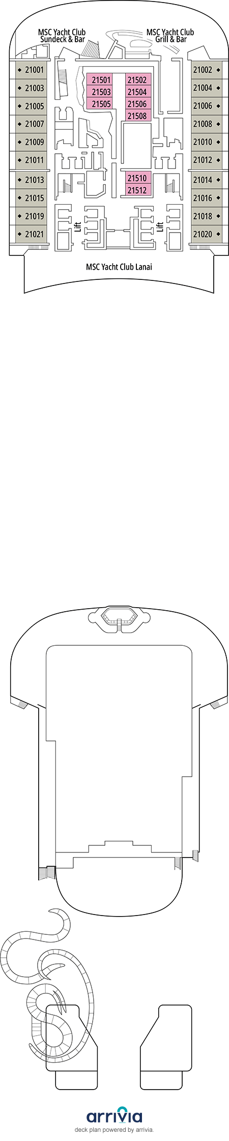 MSC World Asia Deck Plans