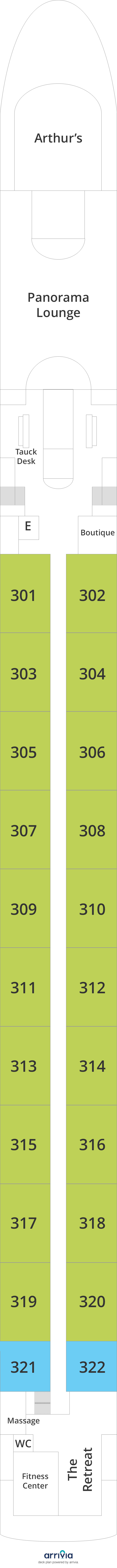 MS Serene Deck Plans