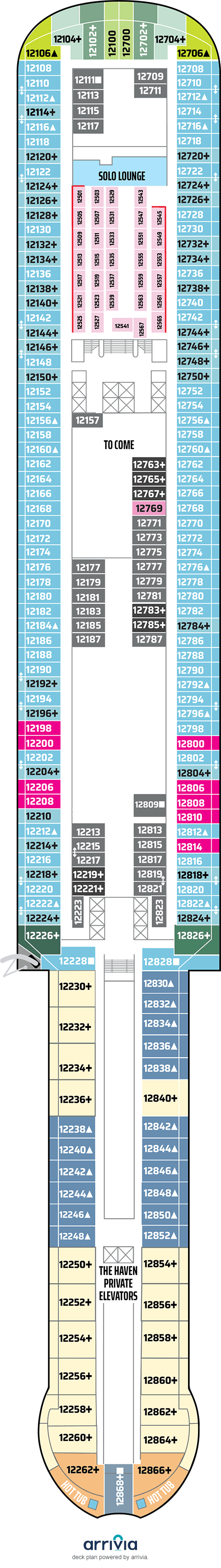 Norwegian Aura Deck Plans