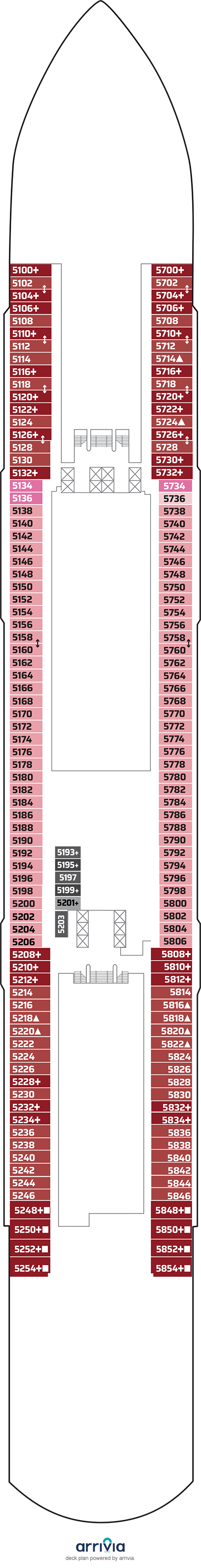 Norwegian Aura Deck Plans