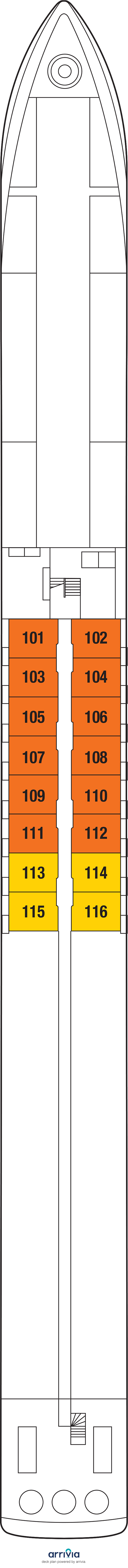 Celebrity Wanderer - Category RA - Cabin # 105