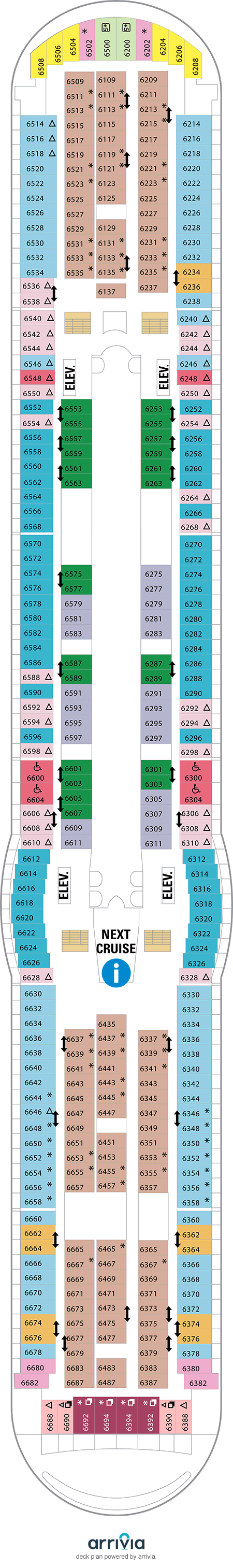 Navigator of the Seas - Category 2D - Cabin # 6316